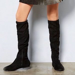 GB girls Fremaux Black Over The Knee Boots size 5M